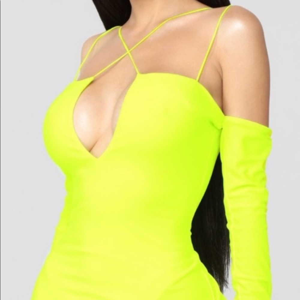 Neon mini dress